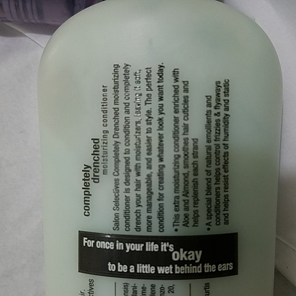 Salon Selectives Completely Drenched Shampoo and Conditioner DISCONTINUED - Picture 3 of 6